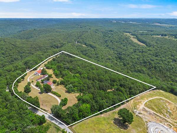 17.7 Acres of Land with Home for Sale in Branson West, Missouri