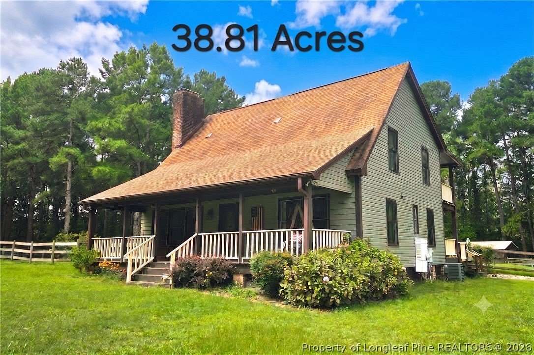 38.8 Acres of Land with Home for Sale in Cameron, North Carolina