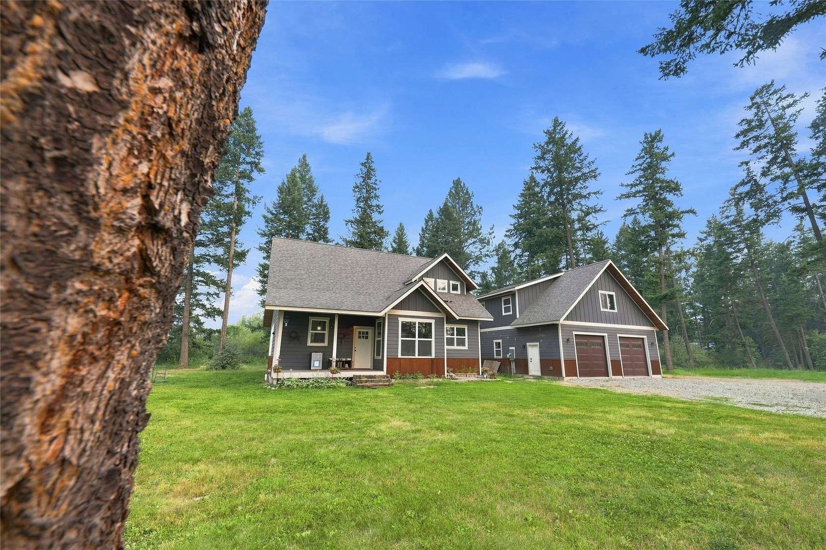4.32 Acres of Land with Home for Sale in Columbia Falls, Montana