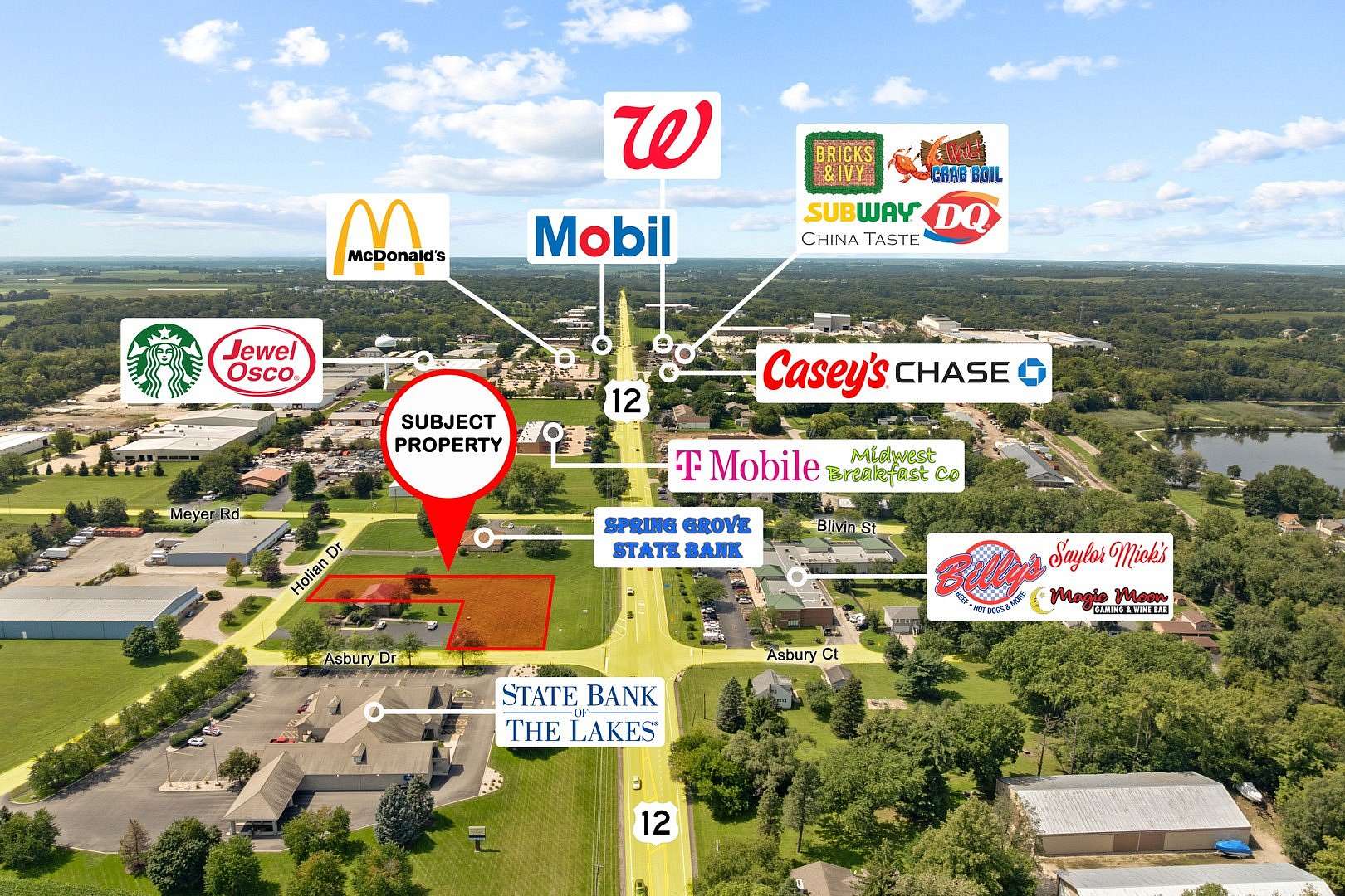 0.81 Acres of Commercial Land for Sale in Spring Grove, Illinois