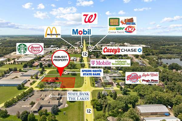 0.81 Acres of Commercial Land for Sale in Spring Grove, Illinois