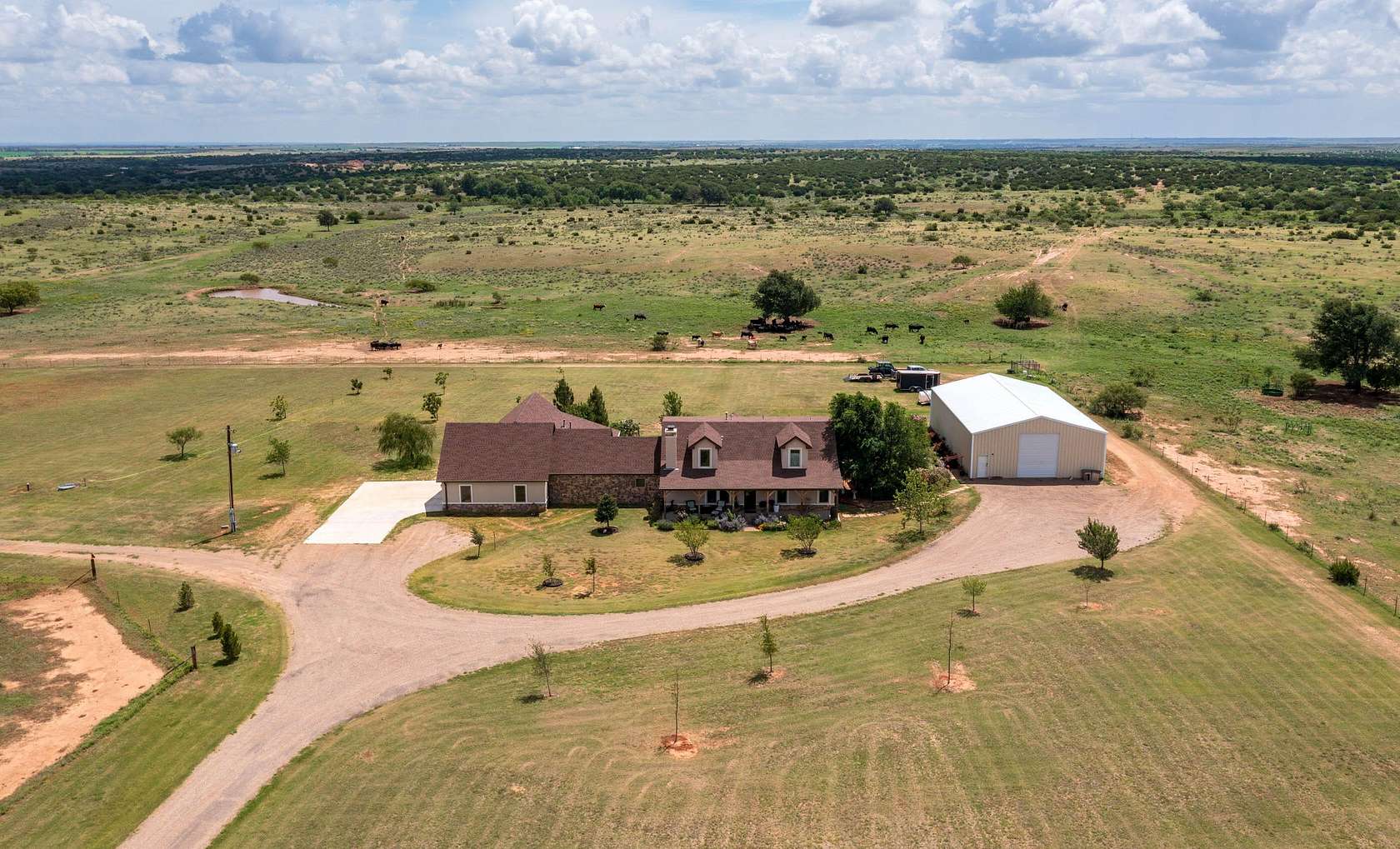 160 Acres of Land with Home for Sale in Clarendon, Texas