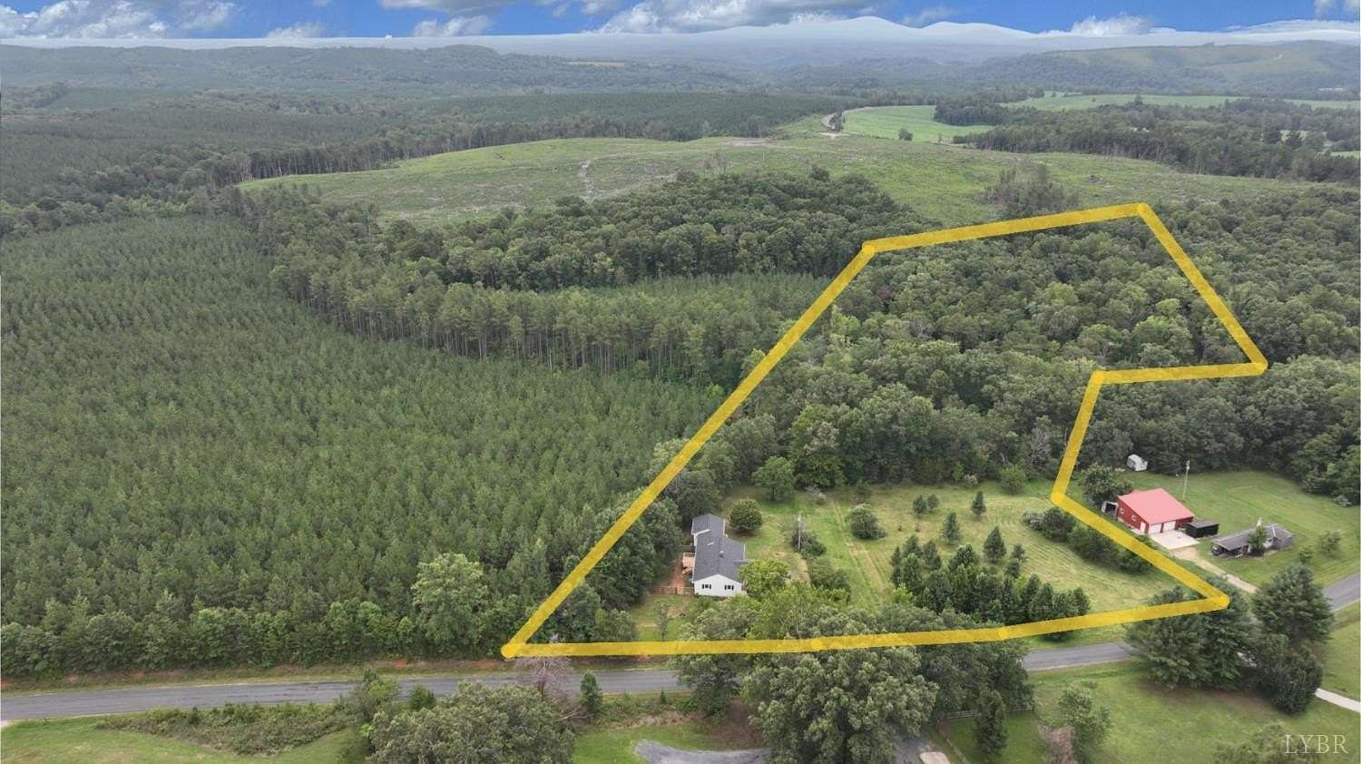 7.79 Acres of Land with Home for Sale in Shipman, Virginia