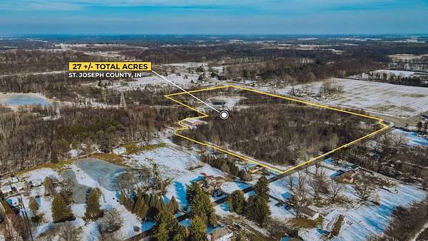 27 Acres of Land with Home for Sale in South Bend, Indiana