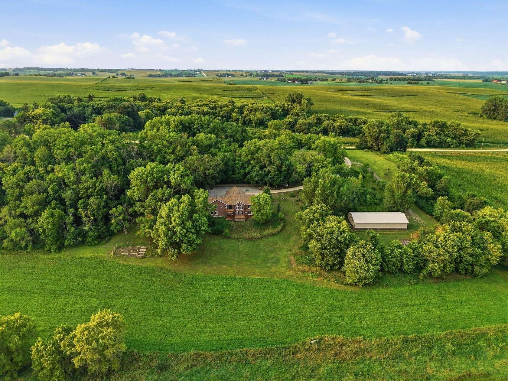 40 Acres of Agricultural Land with Home for Sale in Nerstrand, Minnesota