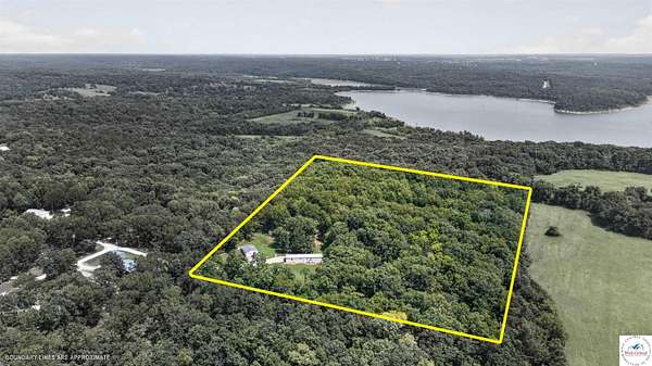 8.42 Acres of Land with Home for Sale in Warsaw, Missouri