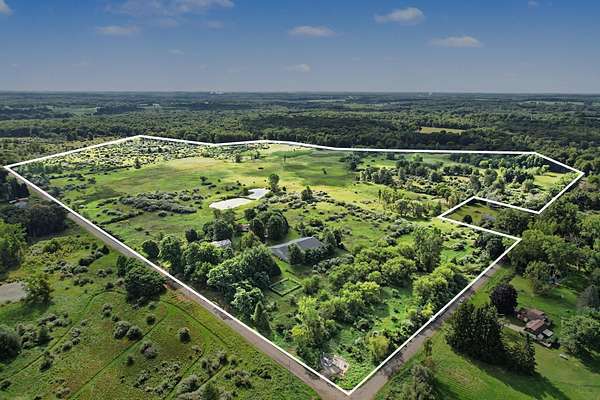 166 Acres of Land with Home for Sale in Albion, Michigan