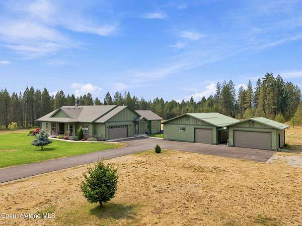 4.77 Acres of Land with Home for Sale in Rathdrum, Idaho