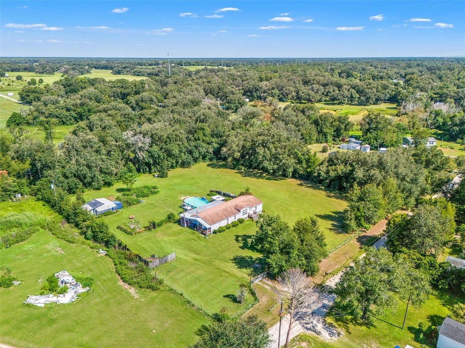 2 Acres of Land with Home for Sale in Zephyrhills, Florida