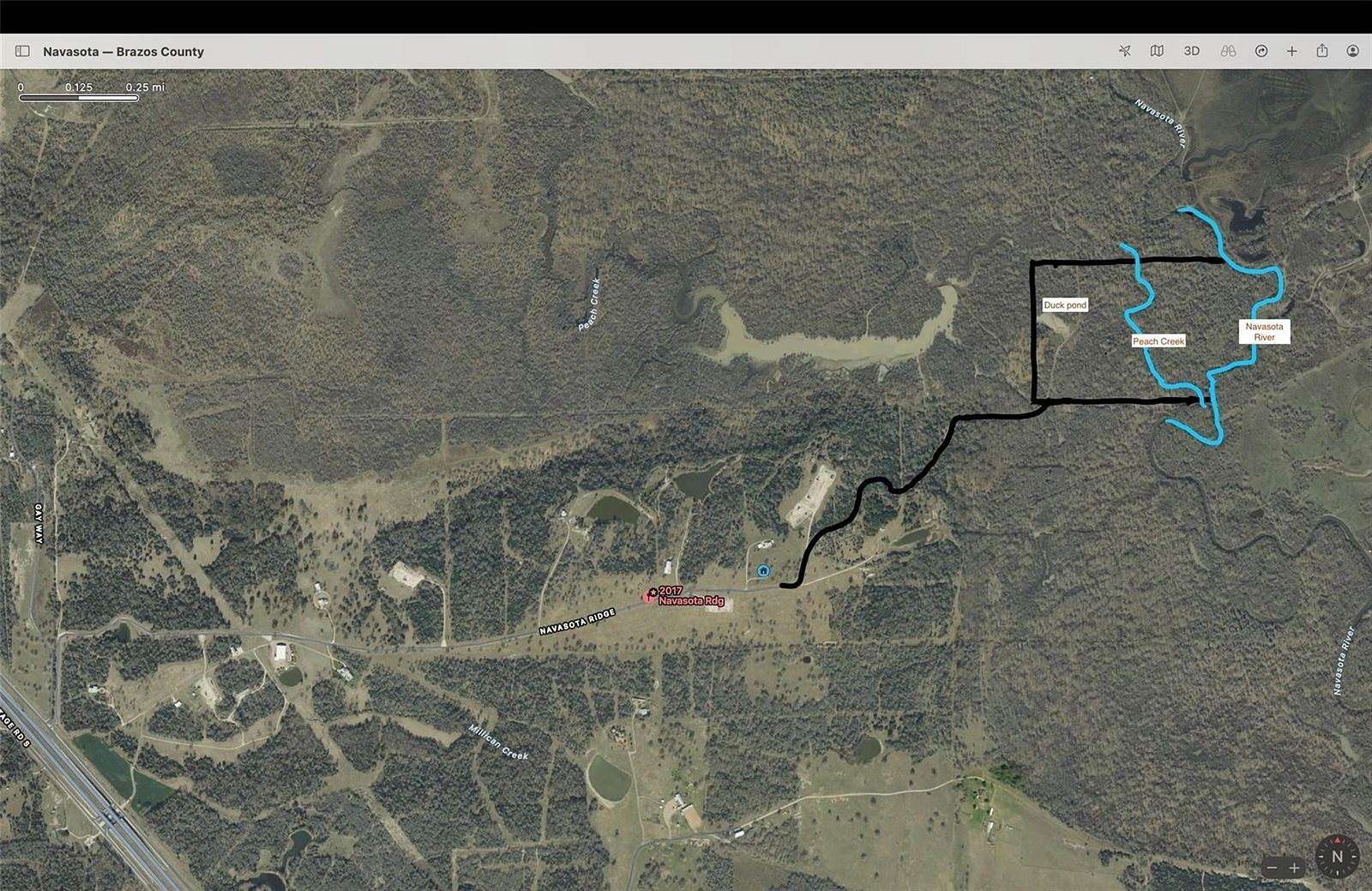80 Acres of Recreational Land for Sale in Navasota, Texas