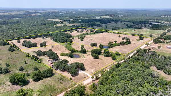 40 Acres of Land with Home for Auction in Paden, Oklahoma