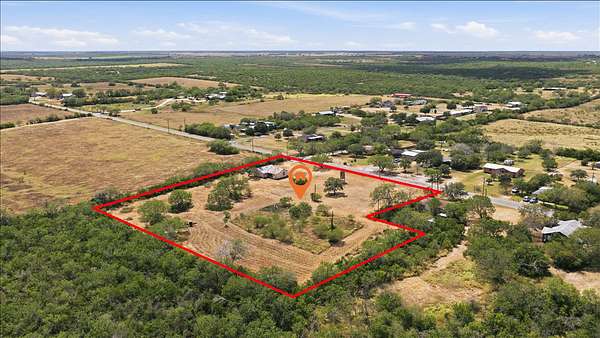 2.75 Acres of Land with Home for Sale in George West, Texas