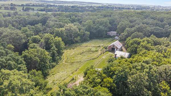 23.1 Acres of Land with Home for Auction in Janesville, Wisconsin