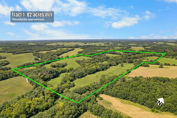 82.5 Acres of Land for Auction in Kingston, Missouri