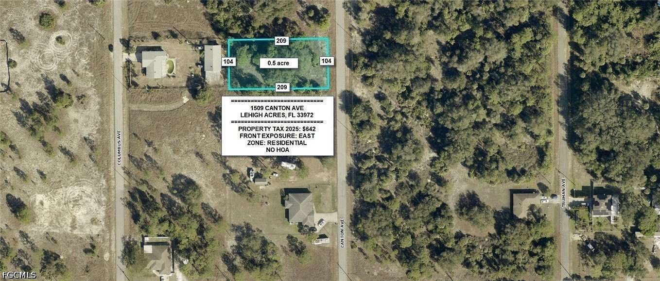 0.5 Acres of Residential Land for Sale in Lehigh Acres, Florida