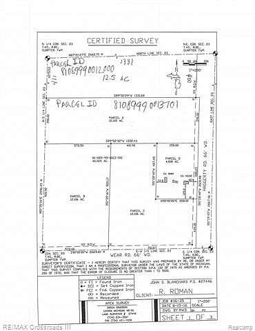12.1 Acres of Land for Sale in Sumpter Township, Michigan