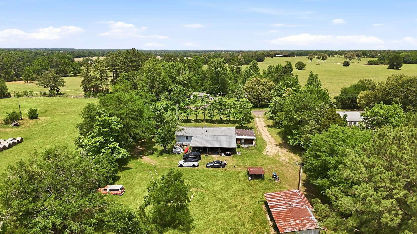 8.43 Acres of Land with Home for Sale in Quitman, Texas