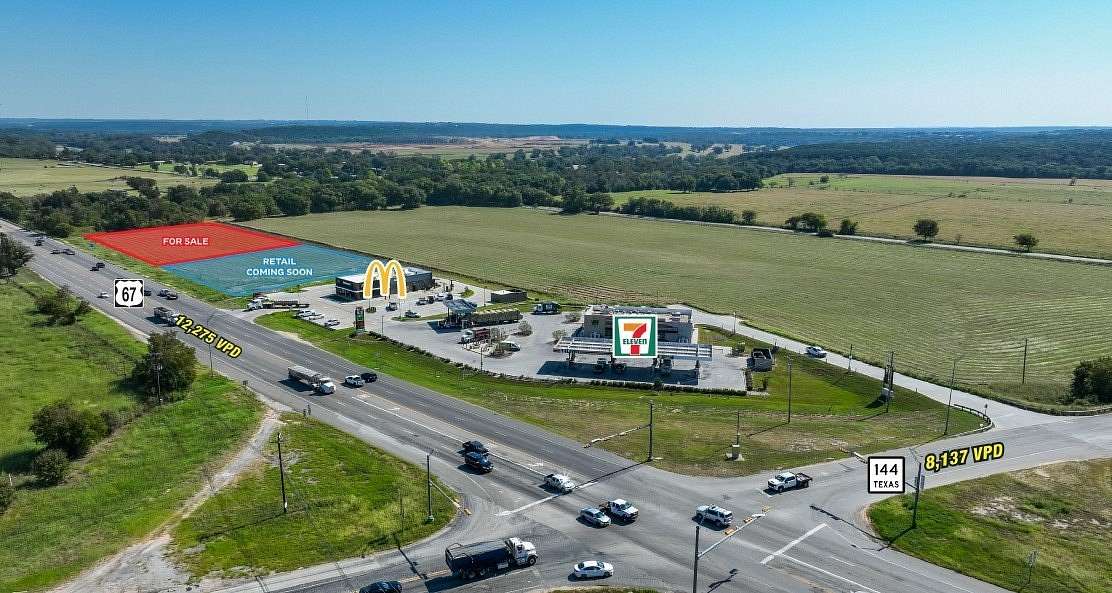 3.26 Acres of Commercial Land for Sale in Glen Rose, Texas