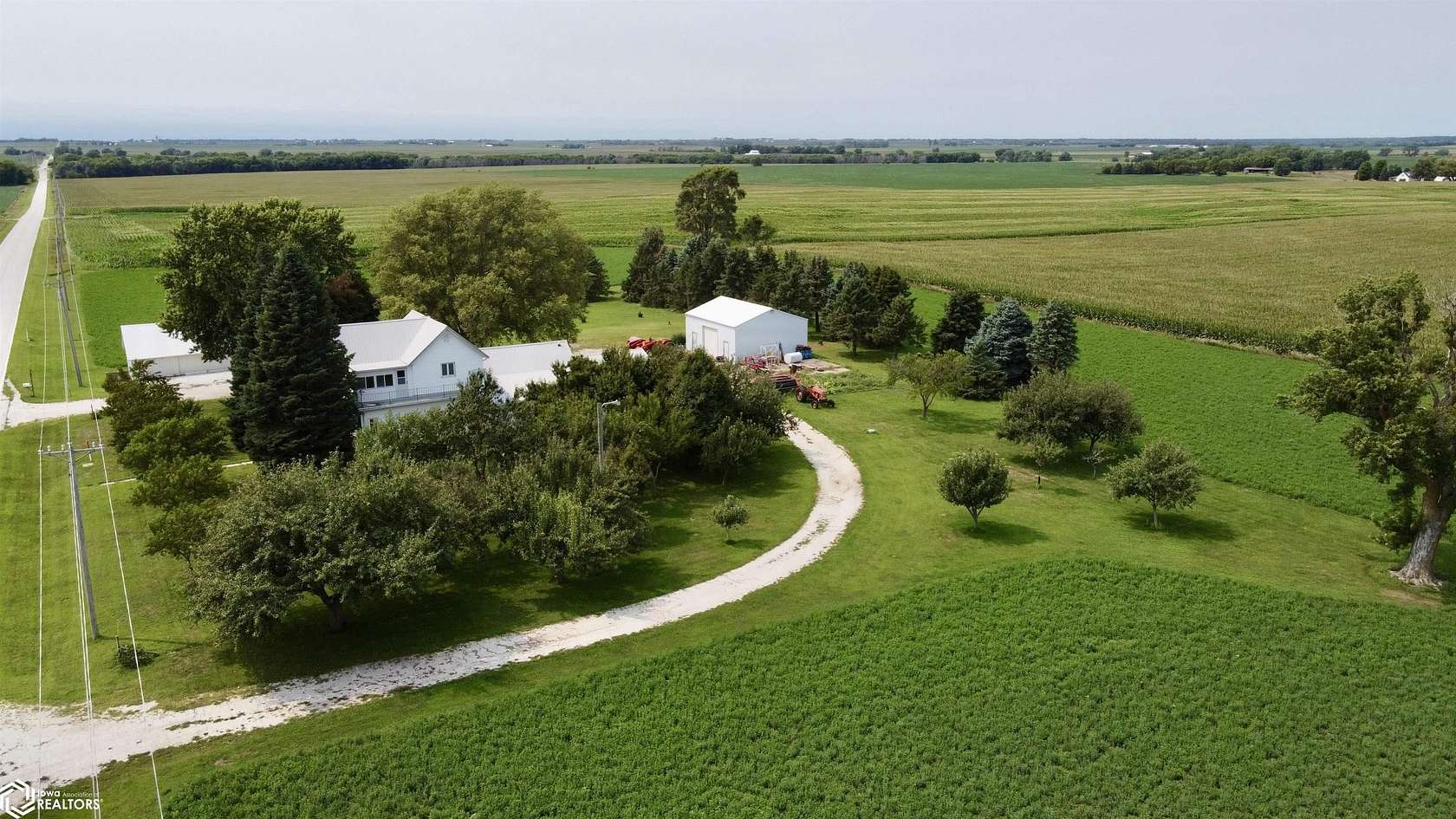 7 Acres of Land with Home for Sale in Scranton, Iowa
