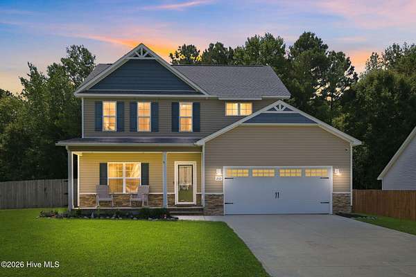 1.53 Acres of Land with Home for Sale in Hubert, North Carolina