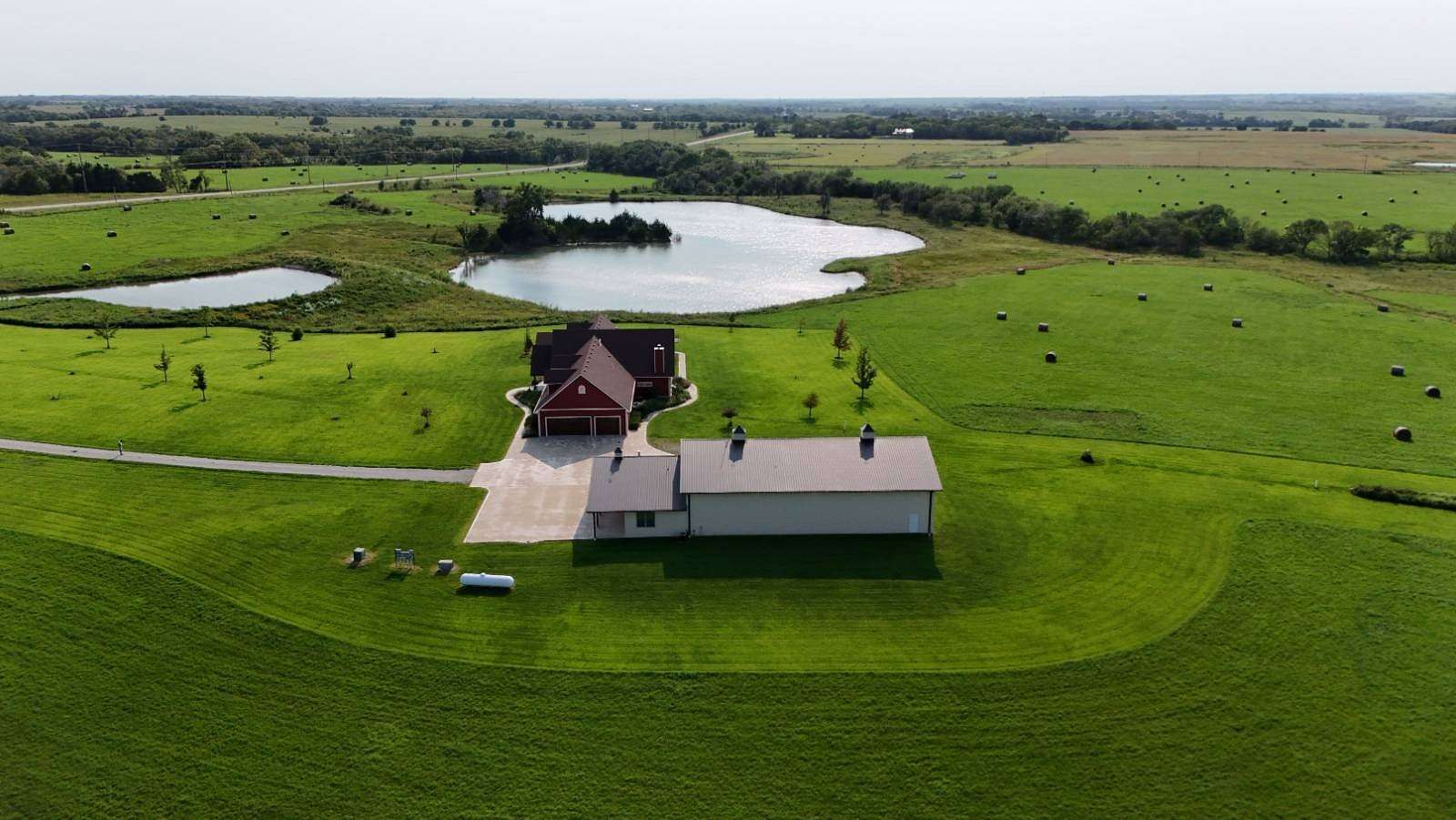 71.7 Acres of Recreational Land with Home for Auction in Lebo, Kansas