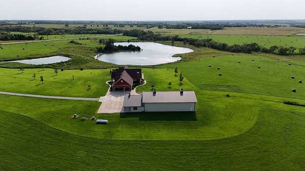71.7 Acres of Recreational Land with Home for Auction in Lebo, Kansas