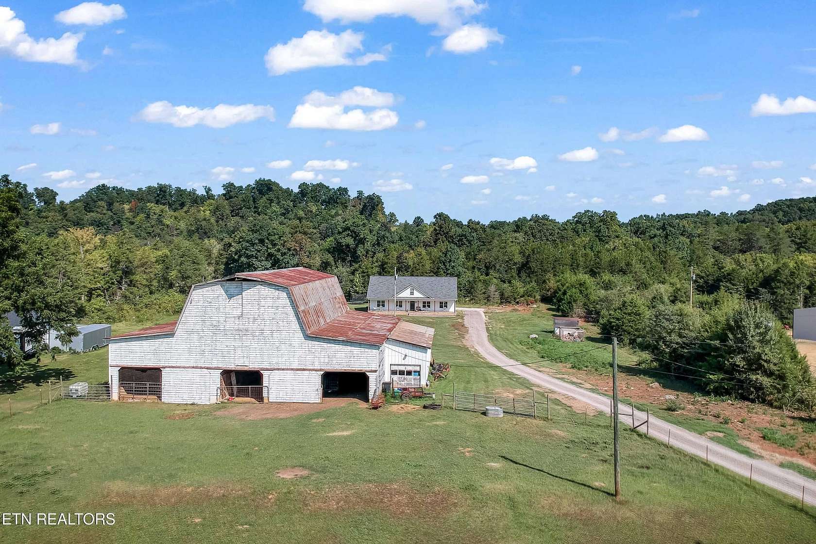 5 Acres of Land with Home for Sale in Dandridge, Tennessee