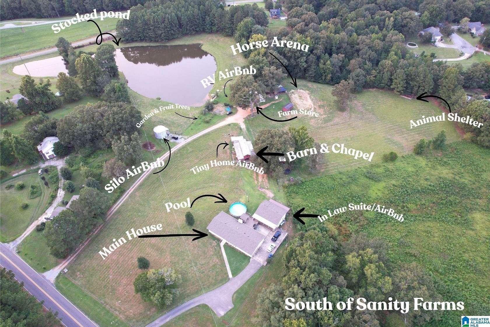15 Acres of Land with Home for Sale in Pell City, Alabama