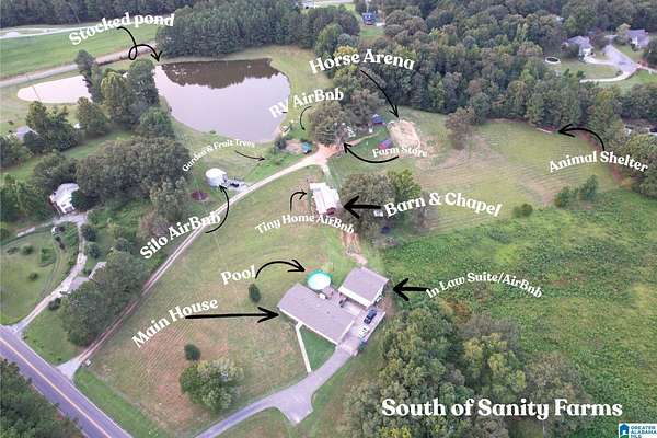 15 Acres of Land with Home for Sale in Pell City, Alabama