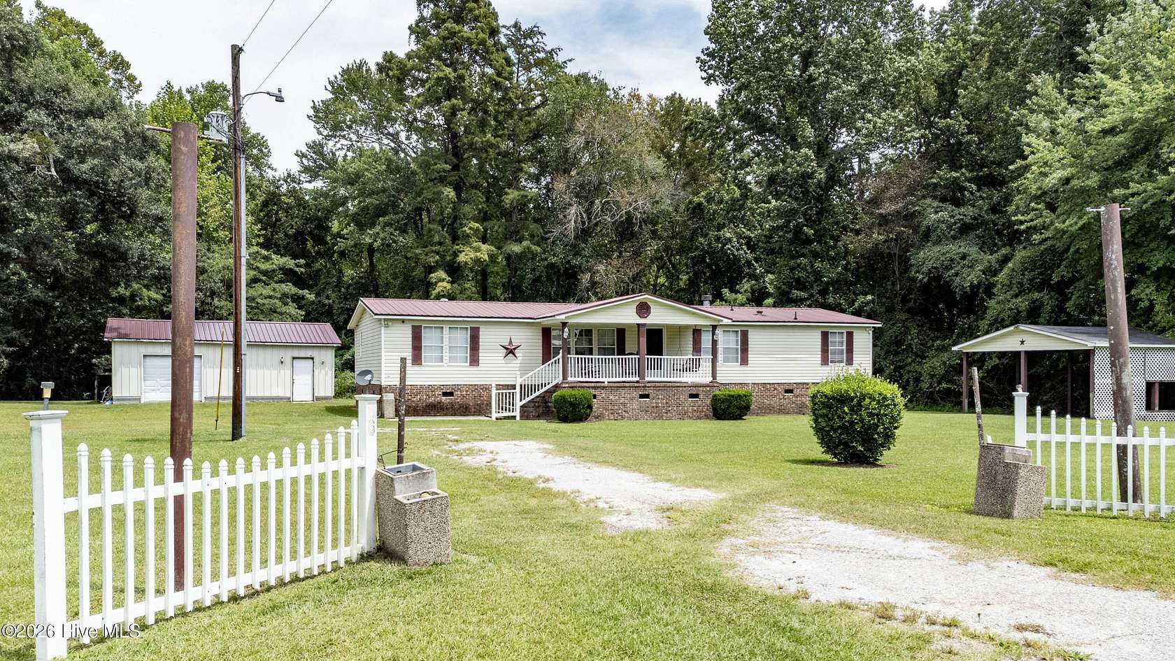 6 Acres of Land with Home for Sale in Washington, North Carolina