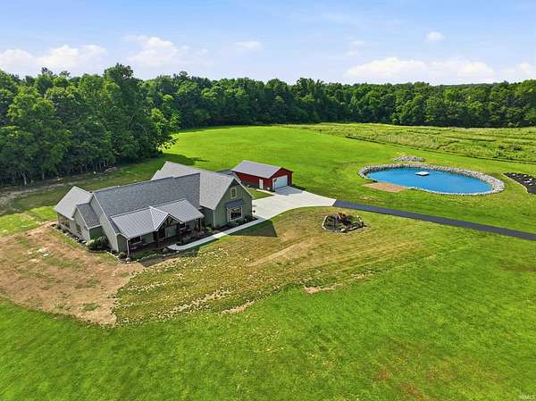 19 Acres of Land with Home for Sale in Kendallville, Indiana