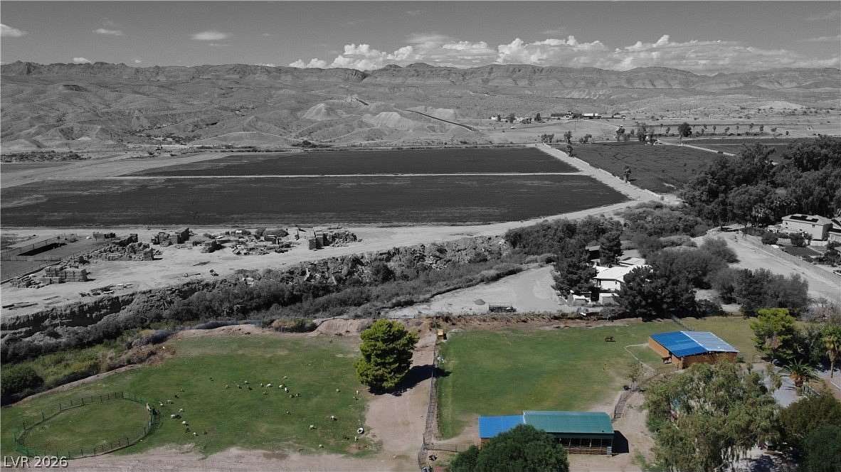 3.17 Acres of Land with Home for Lease in Logandale, Nevada