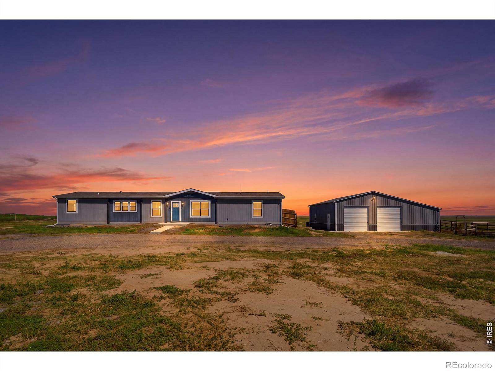 35.6 Acres of Agricultural Land with Home for Sale in Briggsdale, Colorado