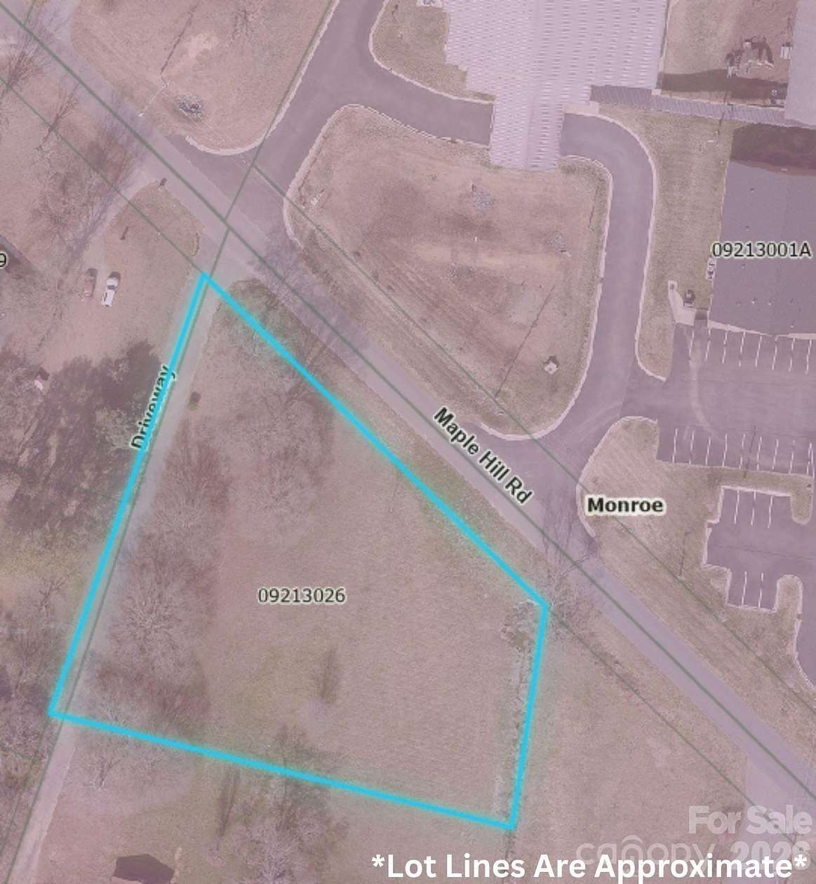 1.12 Acres of Commercial Land for Sale in Monroe, North Carolina