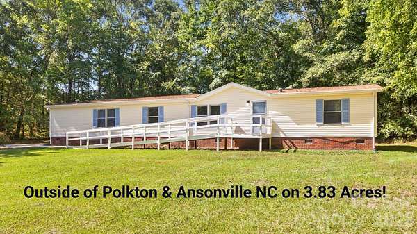 3.83 Acres of Land with Home for Sale in Wadesboro, North Carolina