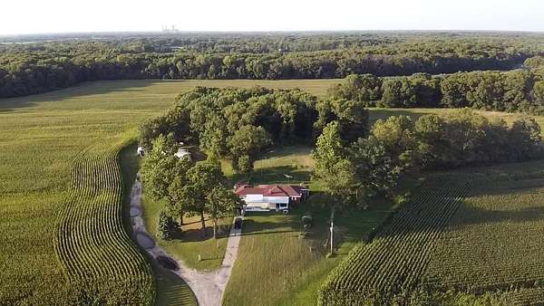 4.25 Acres of Land with Home for Sale in Wheatfield, Indiana