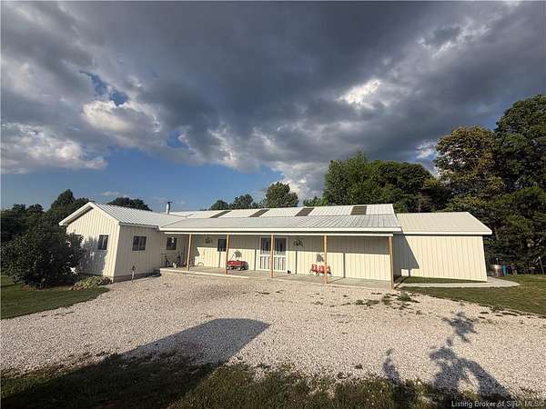 24 Acres of Land with Home for Sale in Salem, Indiana