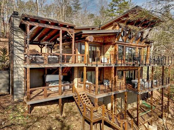 3.78 Acres of Land with Home for Sale in Blue Ridge, Georgia