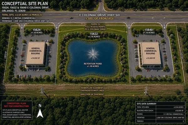3.54 Acres of Commercial Land for Sale in Orlando, Florida