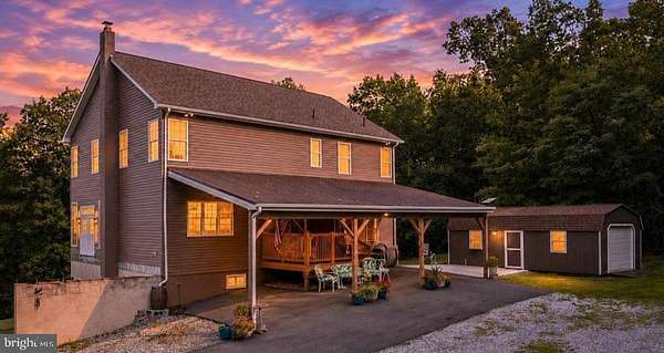 5.15 Acres of Land with Home for Sale in Hedgesville, West Virginia