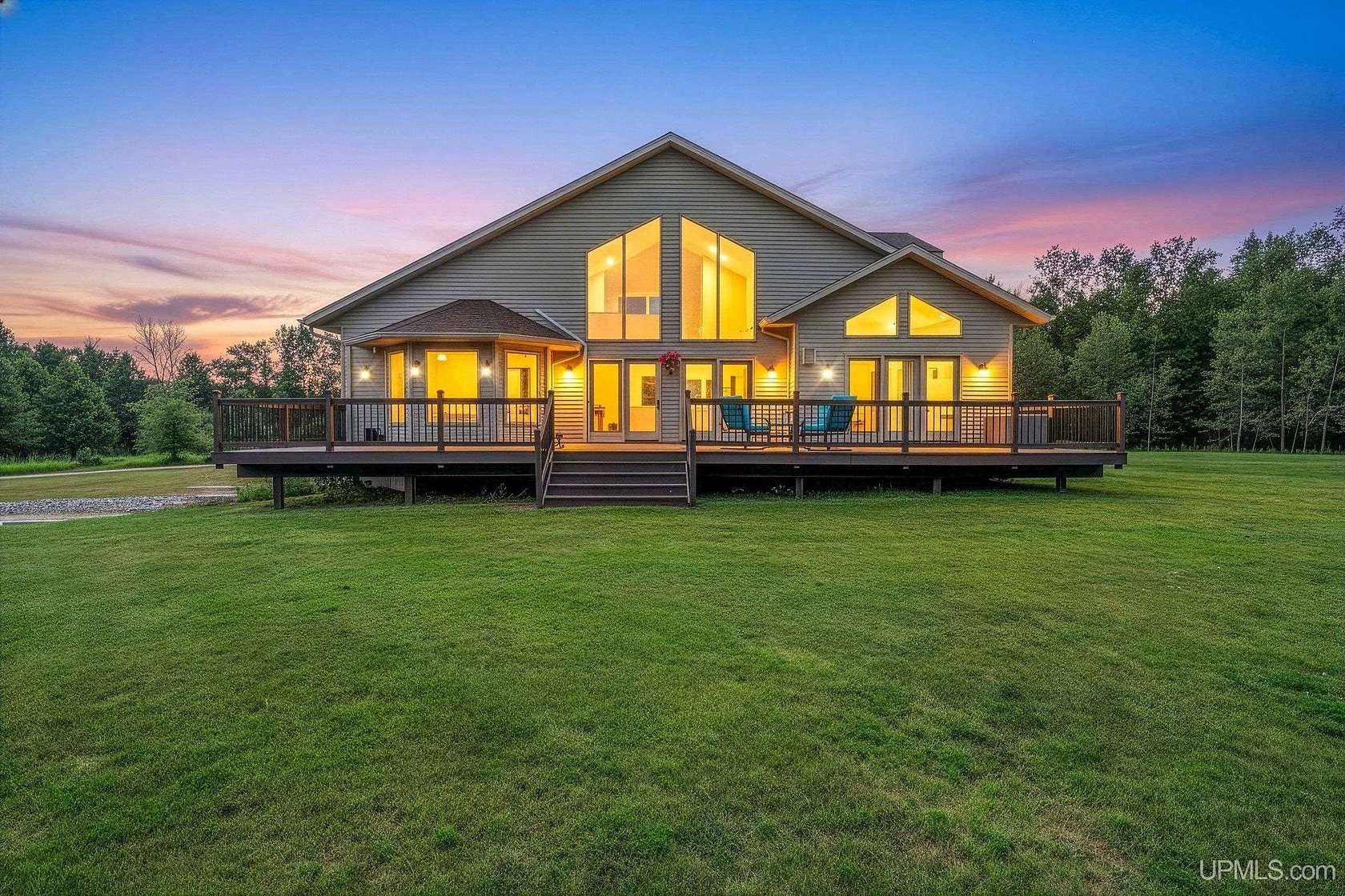 59.2 Acres of Land with Home for Sale in Wilson, Michigan