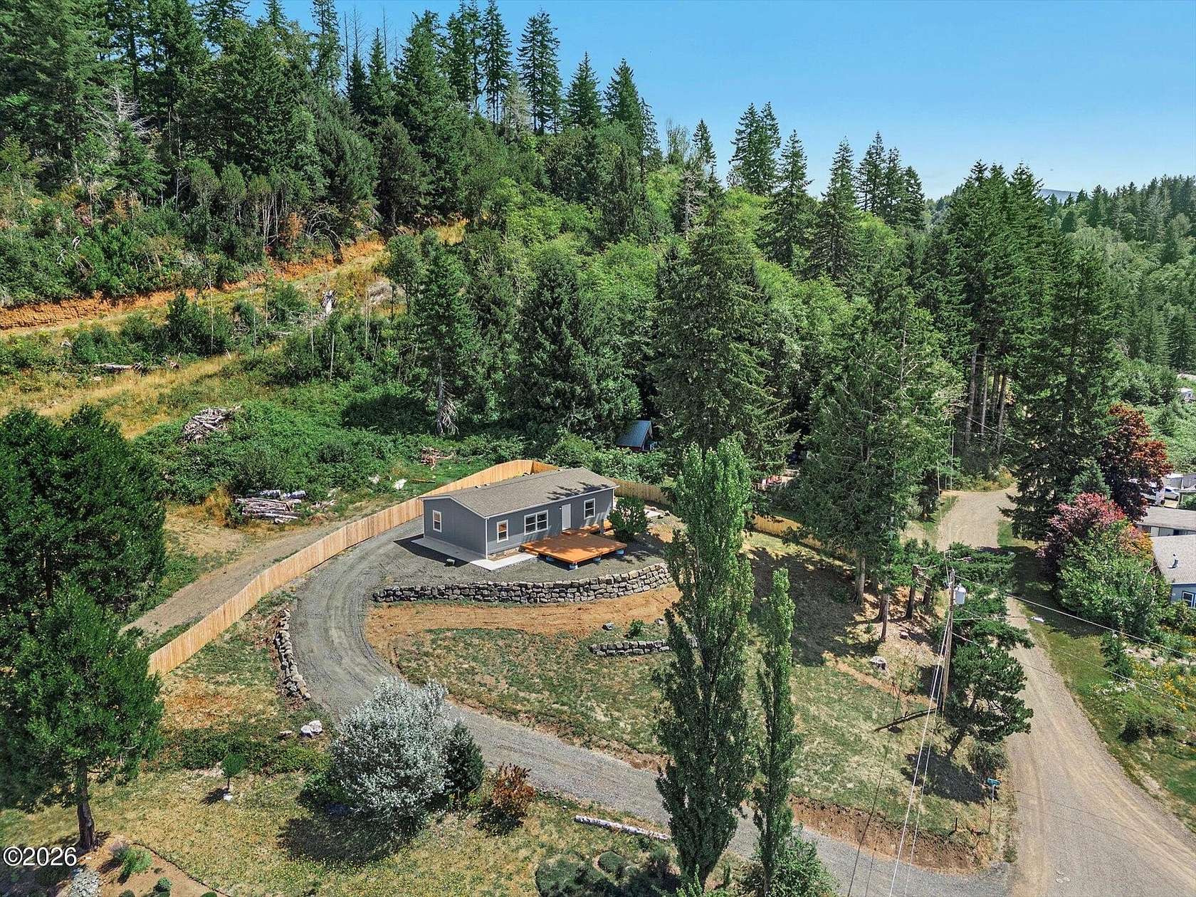17.4 Acres of Recreational Land with Home for Sale in Otis, Oregon