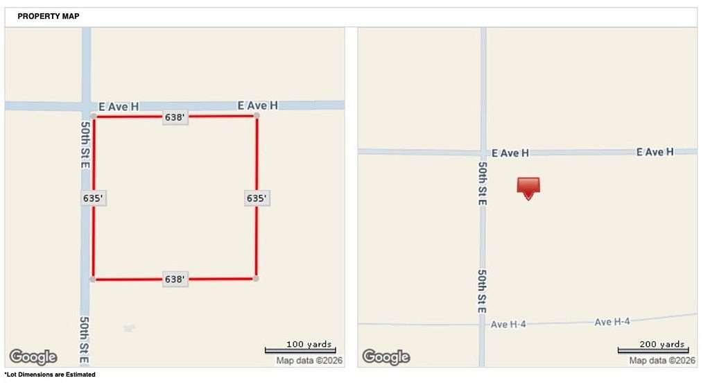 9.3 Acres of Residential Land for Sale in Lancaster, California