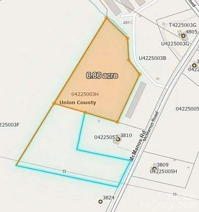 6.8 Acres of Land for Sale in Monroe, North Carolina
