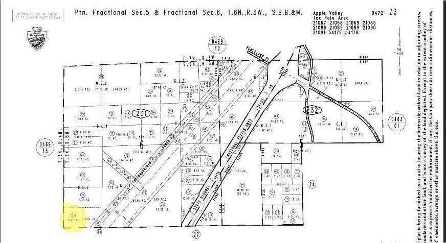 9 Acres of Land for Sale in Apple Valley, California