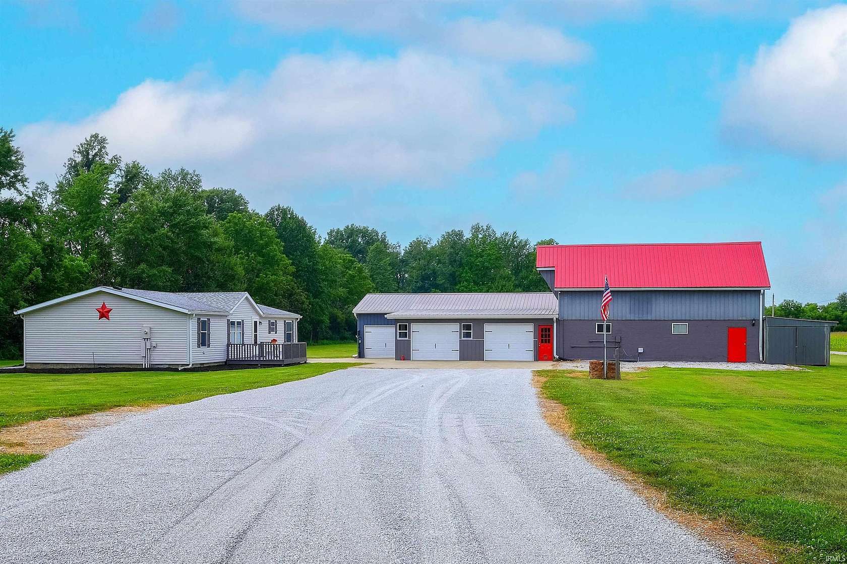 9 Acres of Land with Home for Sale in Clay City, Indiana