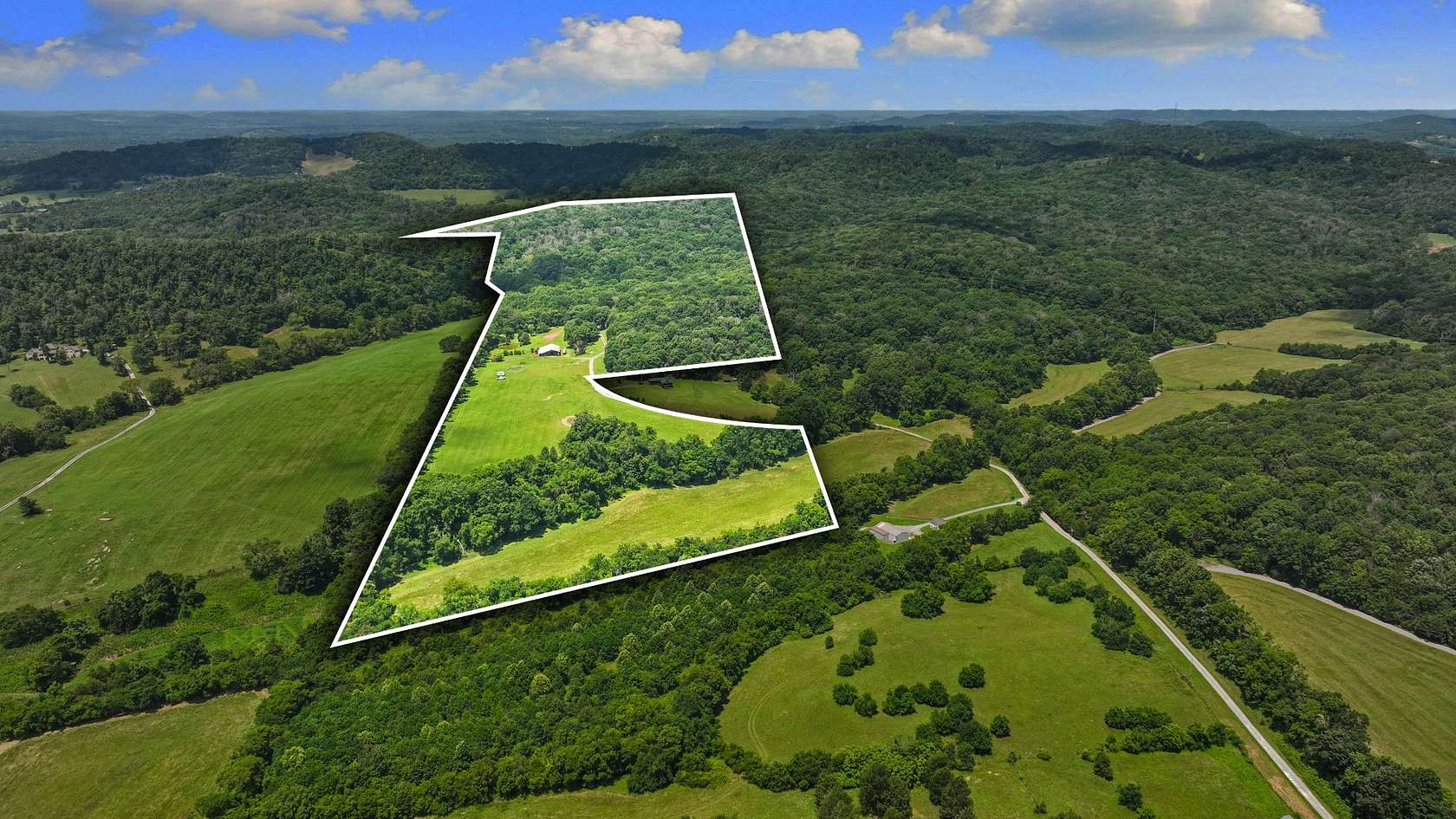 78.8 Acres of Agricultural Land with Home for Sale in Nolensville, Tennessee