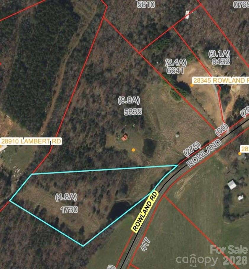 15.3 Acres of Land for Sale in Mount Pleasant, North Carolina