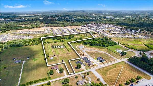 16.9 Acres of Land for Sale in Springdale, Arkansas