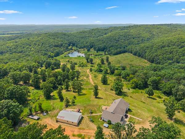 112 Acres of Land with Home for Sale in Mansfield, Missouri
